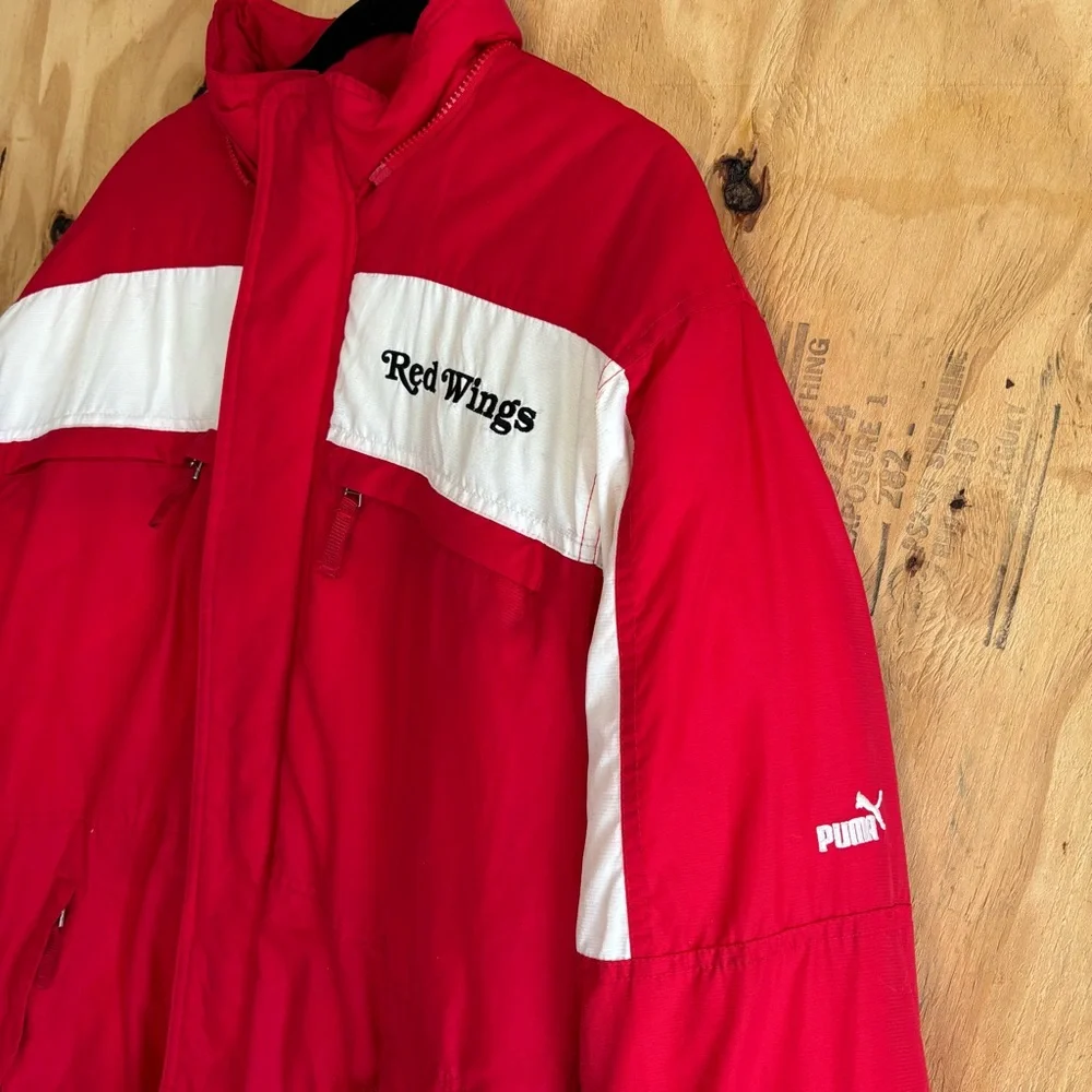 Puma NHL Detroit Red Wings Winter Jacket Coat Sz M - Picture 2 of 12